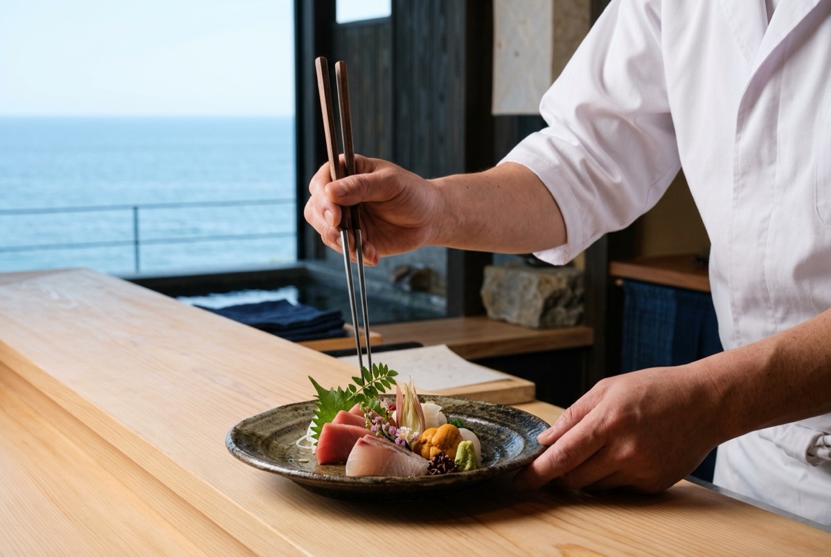 料理長の手元