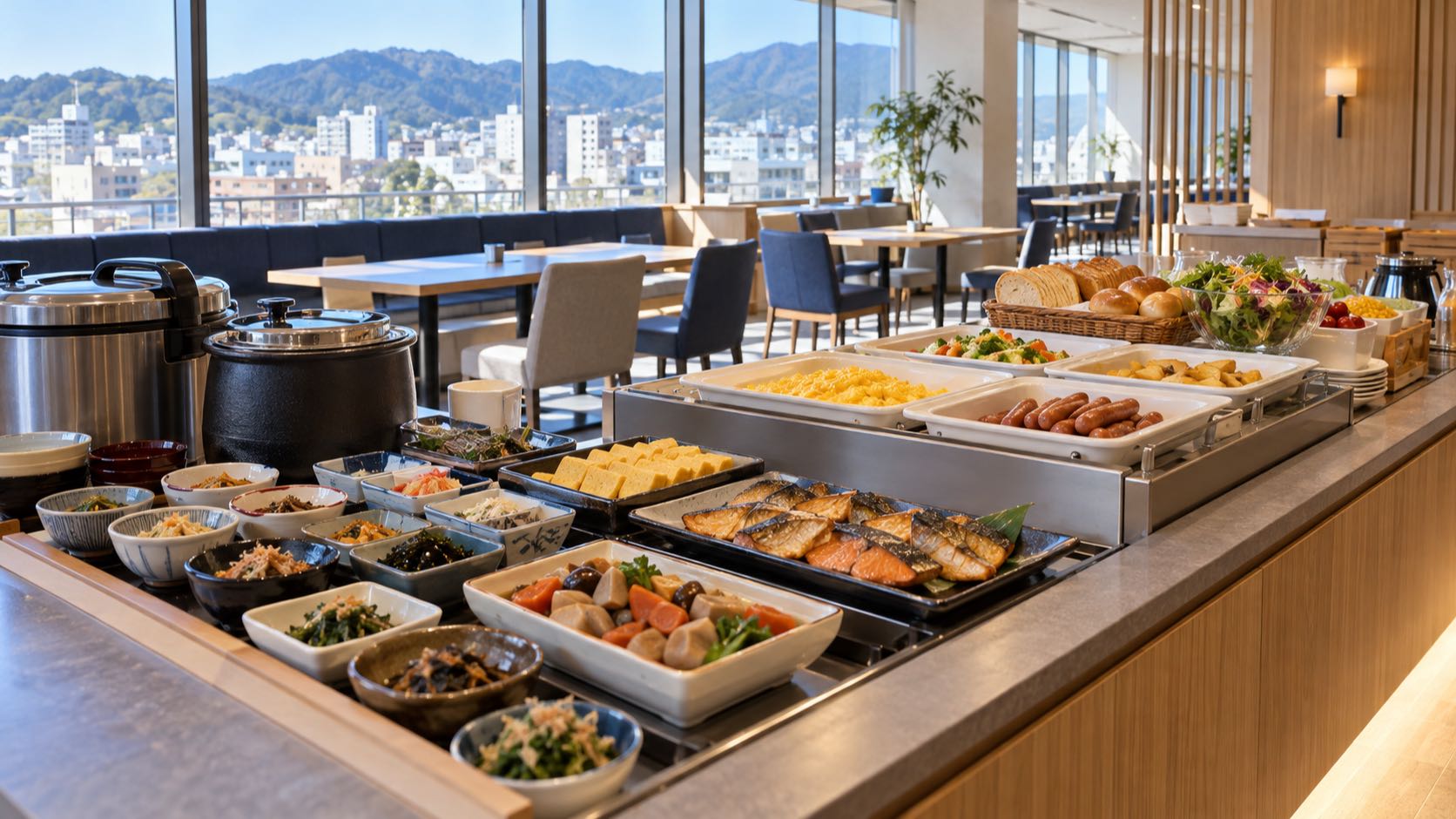 朝食ビュッフェ