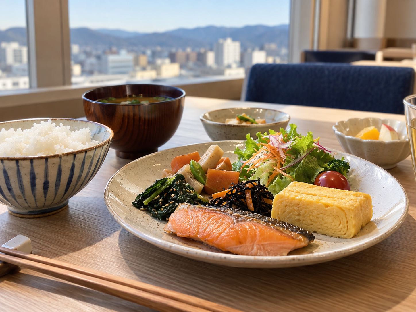 朝食ビュッフェの一皿