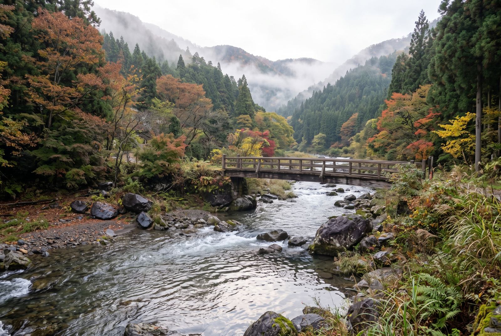 宿の季節の景色